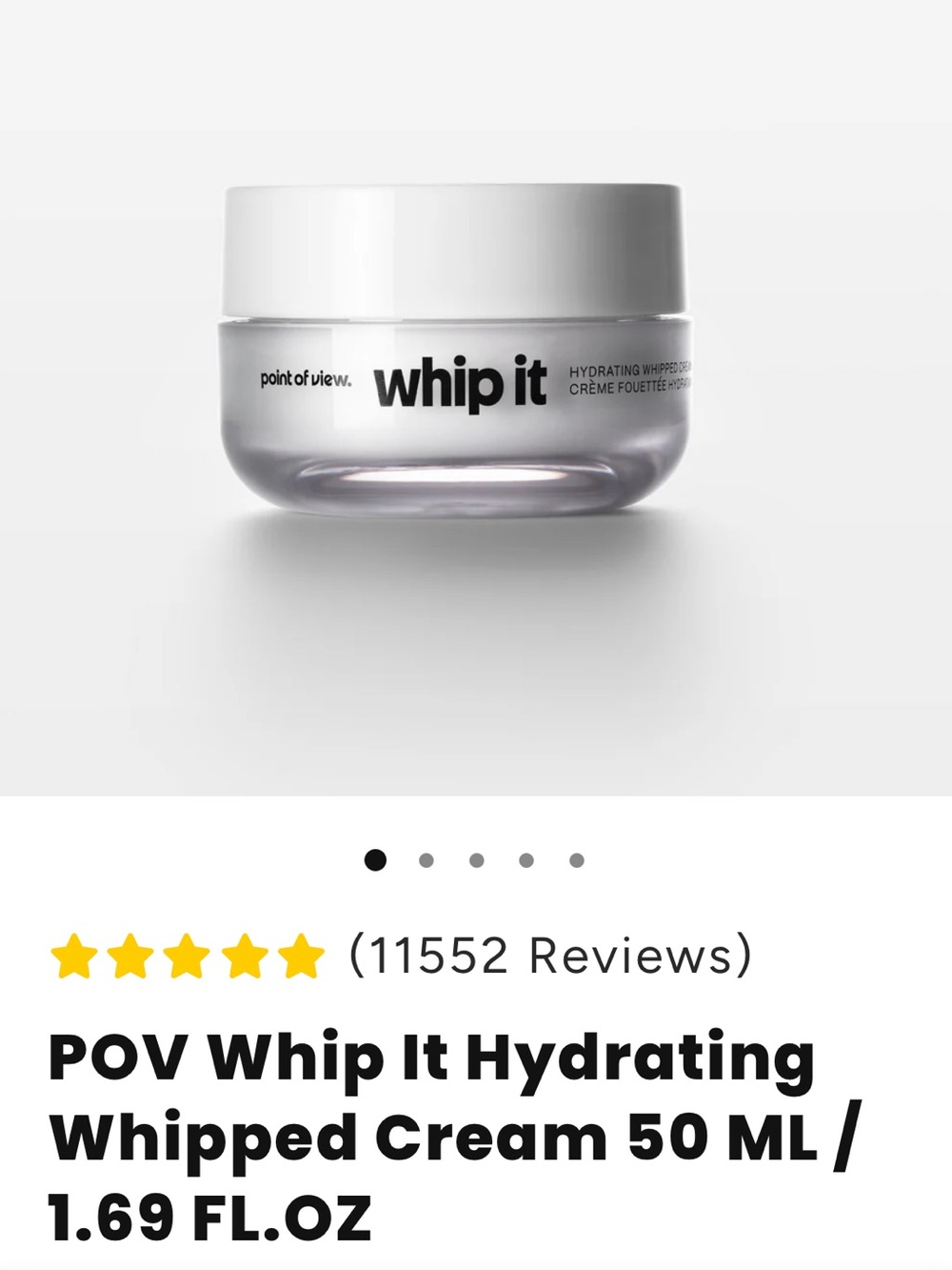 Point Of View POV “WHIP IT” Hydrating Whipped Face Cream!